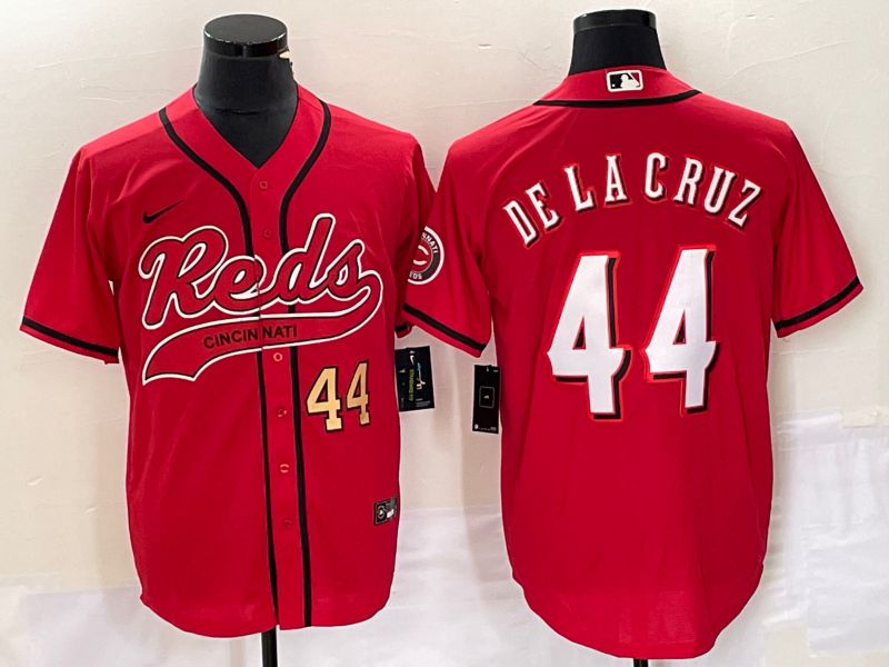 Men Cincinnati Reds #44 De La Cruz Red Nike 2023 Game MLB Jerseys->cincinnati reds->MLB Jersey